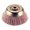 Ampco Safety Tools Crimped Wire Cup Wire Brush, 3", 0.014" CB-30-CT