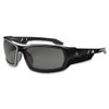 ODIN, Safety Glasses, Uncoated, Smoke Lens, Black Frame, Full-Frame