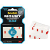 Scotch Mount 1 In. x 3 In. Clear Double-Sided Mounting Strips (8-Count) 410H-ST