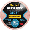 Scotch-Mount 1 In. x 450 In. Clear Double-Sided Mounting Tape Mega Roll 410H-LONG-DC 211285