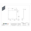 Wiegmann Interior Panel, Carbon Steel, Back Panel Box Type NP3636