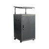 Lectern, 24 in D X 41 in H, 20 in W X Plastic, Charcoal  TWPL