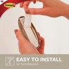Command Medium Brushed Nickel Traditional Hook, 1 Hook, 2 Strips 17051BN-ES 229958