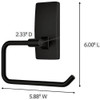 Command Bath Matte Black Adhesive Toilet Paper Holder, 2 Strips BATH53-MB-ESF 238129