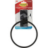 Command Bath Matte Black Adhesive Towel Ring, 2 Strips BATH52-MB-ESF 243408