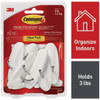 Command Medium Wire Hook Value Pack, White, 7 Hooks, 12 Strips 17068-7ES