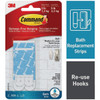 Command Assorted Water/Bath Resistant Refill Strips, 2 Medium and 4 Large Strips