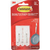 Command Medium Wire Hook, White, 2 Hooks, 3 Strips 17065-ES 233186