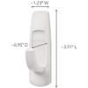 Command Large Utility Hook Value Pack, White, 6 Hooks, 16 Strips 17003-6ES 210068