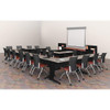Fusion Fusion Training Tables, 60 W, 24 L, 29 H, Wood, Metal Top MFTT6024PL