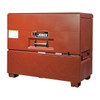 Piano-Style Jobsite Box, Brown, 48.9 cu ft, 60" W x 31" D x 51" H