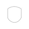 Floortex Chair Mat 39"x49", Contoured Shape, Clear, for Carpet FR119923SR