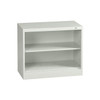 Tennsco 2-Shelf Bookcase, All Welded Steel 30"x36" Light Grey BC18-30 LIGHT GREY