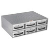 6 Drawer Short Floor Heavy-Duty Aluminum Drawer Storage 36"W x 12"H x 26"L  1406980