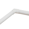 D-Line 90 Degree External Elbow, 1 1/4 in L, PVC, White FLEB2010W