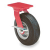 Hamilton Swivel Pnumatic Caster w- Brake Lock,8'' S-7008-PRB-4SL-FB