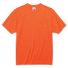 Ergodyne High Visibility Short Sleeve T-Shirt, Polyester, Orange, 3XL 8089