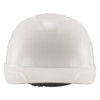 Ergodyne Bump Cap, Short Brim, Polyethylene, Ratchet Suspension, White 8952