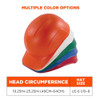 Ergodyne Bump Cap, Short Brim, Polyethylene, Ratchet Suspension, Red 8952