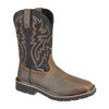 Men's Western Boot, 8 M, Steel Toe, 10 in H, Black/Brown, W10765