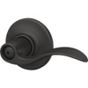 Schlage Accent Matte Black Lever Bed & Bath Lock F40GACC622 204666