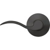 Schlage Accent Matte Black Lever Hall & Closet Lock F10GACC622
