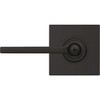 Schlage F Series Latitude Lever Collins Matte Black Bed & Bath Lock