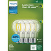 Philips Ultra Efficient 60W Equivalent Daylight Clear A19 LED Bulb (4-Pack) 592428 544097