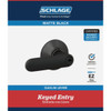 Schlage Davlin Lever Matte Black Keyed Entry Lock F51AGDAV622 248714