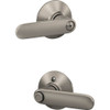 Schlage Davlin Lever Satin Nickel Bed & Bath Lock F40VDAV619 236074