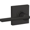 Schlage Latitude Lever Collins Matte Black Hall & Closet Lock F10GLAT622COL 218568