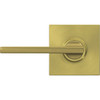 Schlage F Series Latitude Lever Collins Satin Brass Hall & Closet Lock