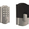 Schlage Arrive Camelot Satin Nickel Smart WiFi Deadbolt BE459WBVCAM619