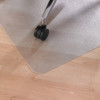 Chair Mat 48"x60", Rectangular Shape, Clear, for Hard Floor  FRAB1215020EV