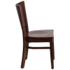 Lacey Restaurant Chair, 17-1-4 in W 20-1-2" L 33-1-2" H  XU-DG-W0094B-WAL-WAL-GG