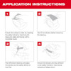 Milwaukee Tool 20 Pack 2PC Reflective Strips - Silver 48-73-4604B