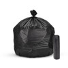 Trash Bags: 56 gal Capacity, 43 in x 48 in, 22 micron Thick, Black, 150 PK  396GK3