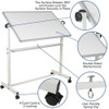 Flash Furniture White Board, 45.25W x 54.75H YU-YCI-001-GG
