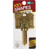 Lucky Line Brass Home Kw1 Key B405K Pack of 5 256222