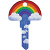 Lucky Line Rainbow Key Shapes Decorative House Key - KW1 B148K Pack of 5