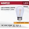 Satco 4pk S14 1wled Strng Bulb S8021R1 553693