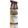 Rust-Oleum Universal 11 Oz. Metallic Flat Burnished Amber Spray Paint 271472 791187