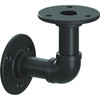 Knape & Vogt Birmingham 4 In. Black Elbow Pipe Shelf Bracket RP-201BREL-4BK
