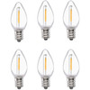 Xodus Clear 0.6W C7 LED Candle Light Bulb (6-Pack) AC1107-6