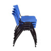 Regency M Lightweight Stackable Sturdy Breakroom Chair (4 pack)- Blue  4700BE4PK