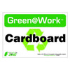 Green at Work, Cardboard, 10 in W x 7 in H, Horizontal Rectangle, Plastic