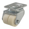 Dual Wheel Caster, Swivel, Nylon, 2-3/8 in, 1540 lb