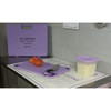 San Jamar Cutting Board,12x18,Purple CBG121812PR