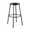 National Public Seating Black Vinyl Stool,30",Welded Tube Leg 6430-10