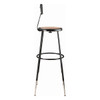 National Public Seating Black Hardboard Stool Back,31-39"H 6230HB-10 National Public Seating Black Hardboard Stool Back,31-39"H 6230HB-10